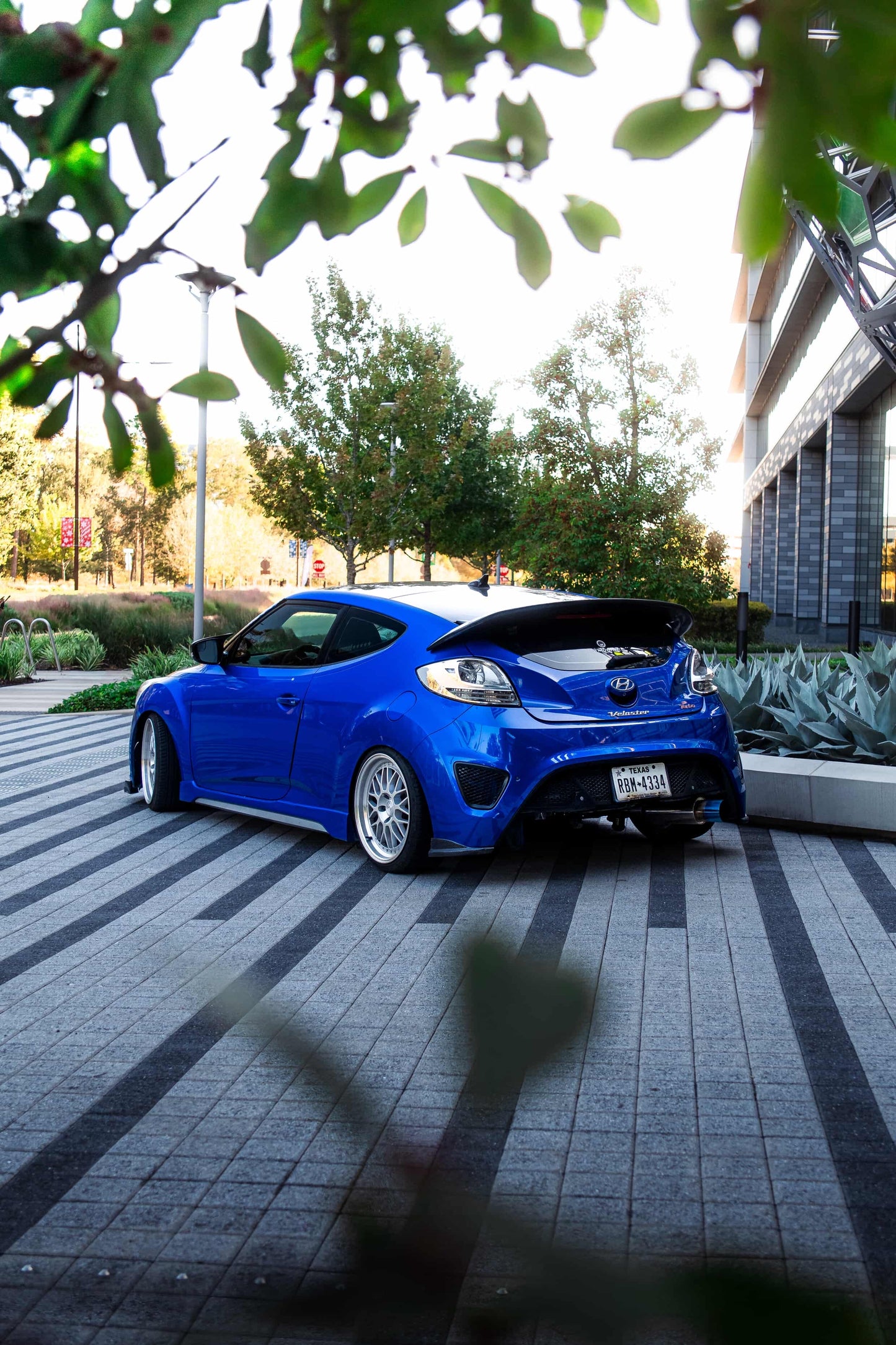 2013-2017 Veloster turbo rear lower bumper With lower cutout