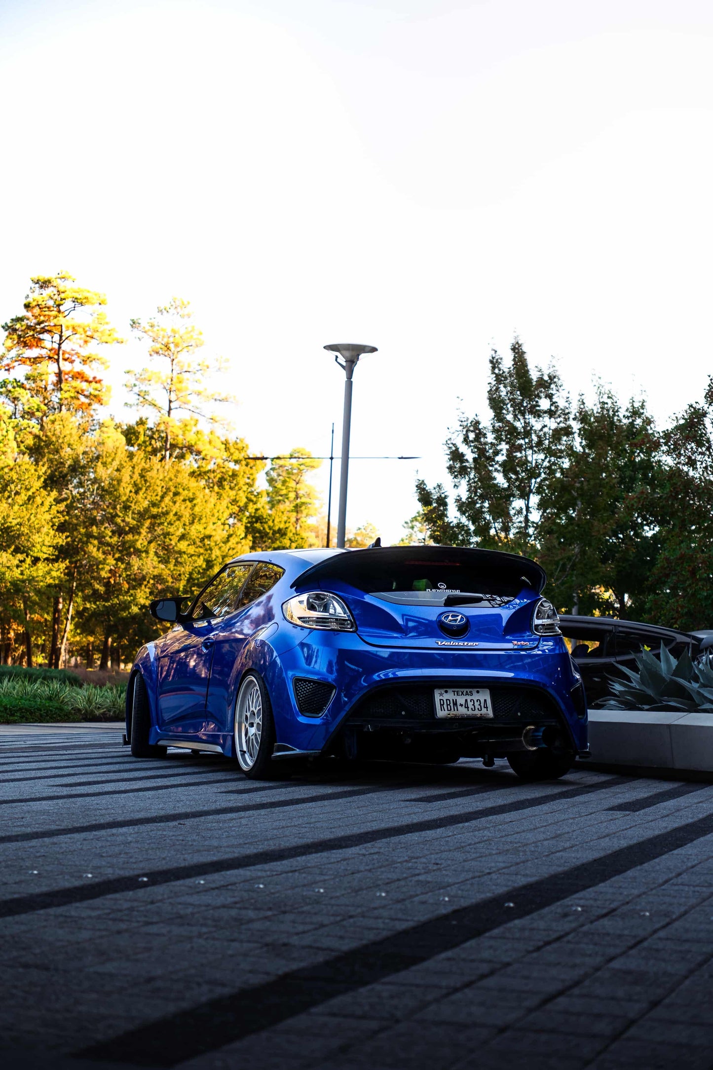2013-2017 Veloster turbo rear lower bumper With lower cutout