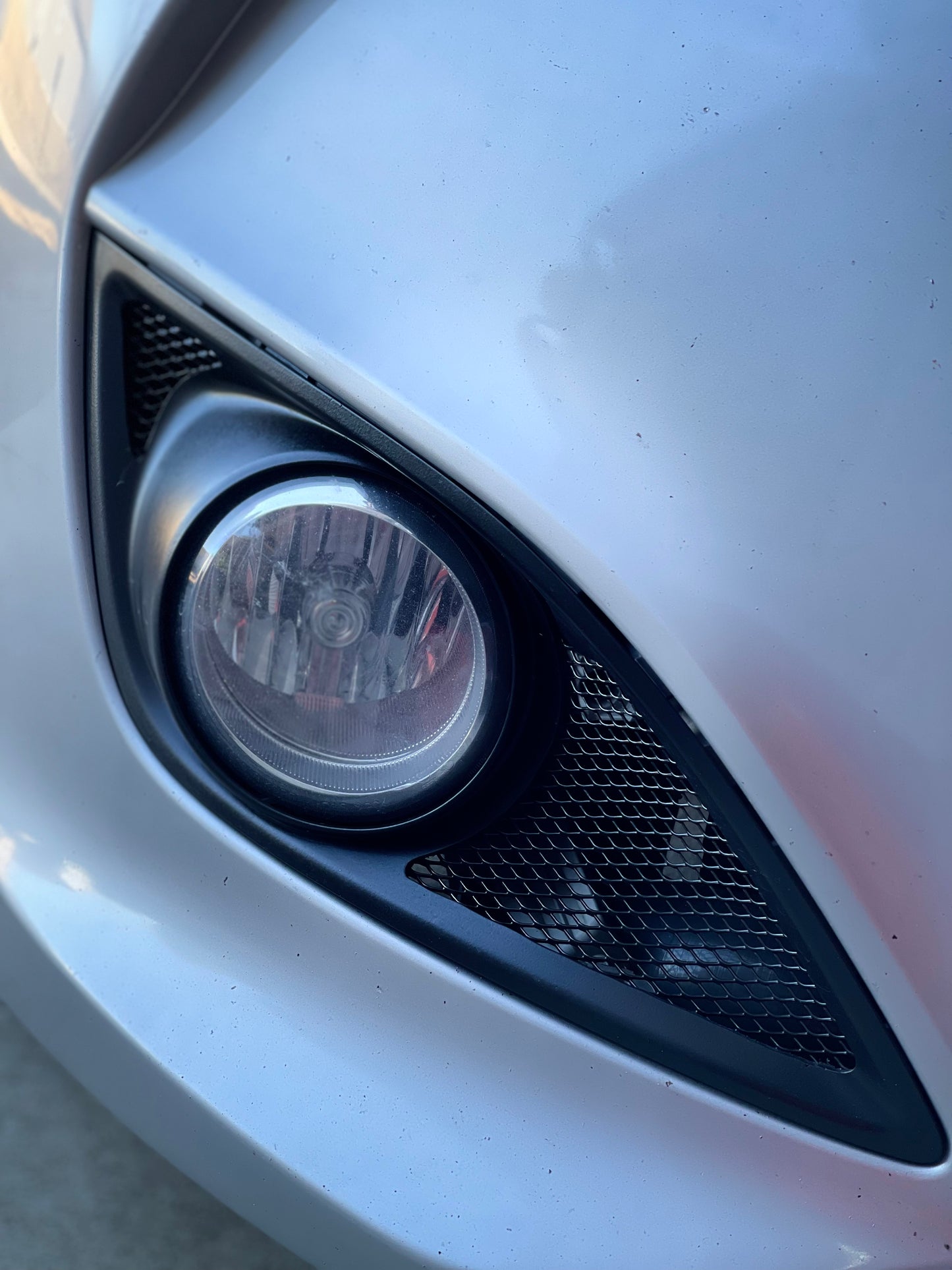 2013-2017 Veloster turbo mesh fog light bezels, double cut out