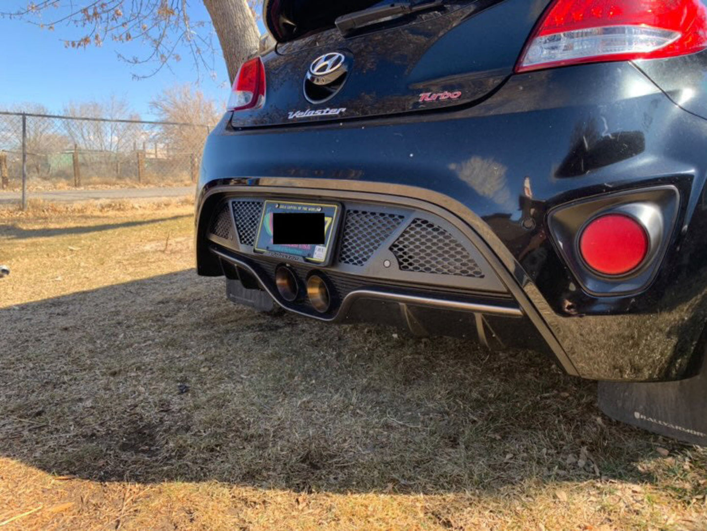 2013-2017 Veloster turbo rear lower bumper cover